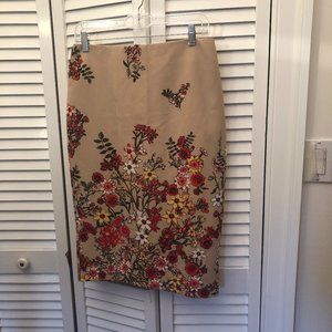7th Avenue Design Studio New York & C, beige flowery skirt, 6